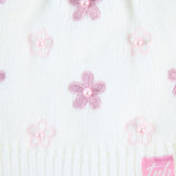 Floral Beanie And Glove Set.