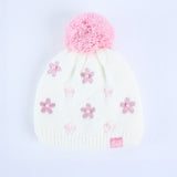 Floral Beanie And Glove Set.