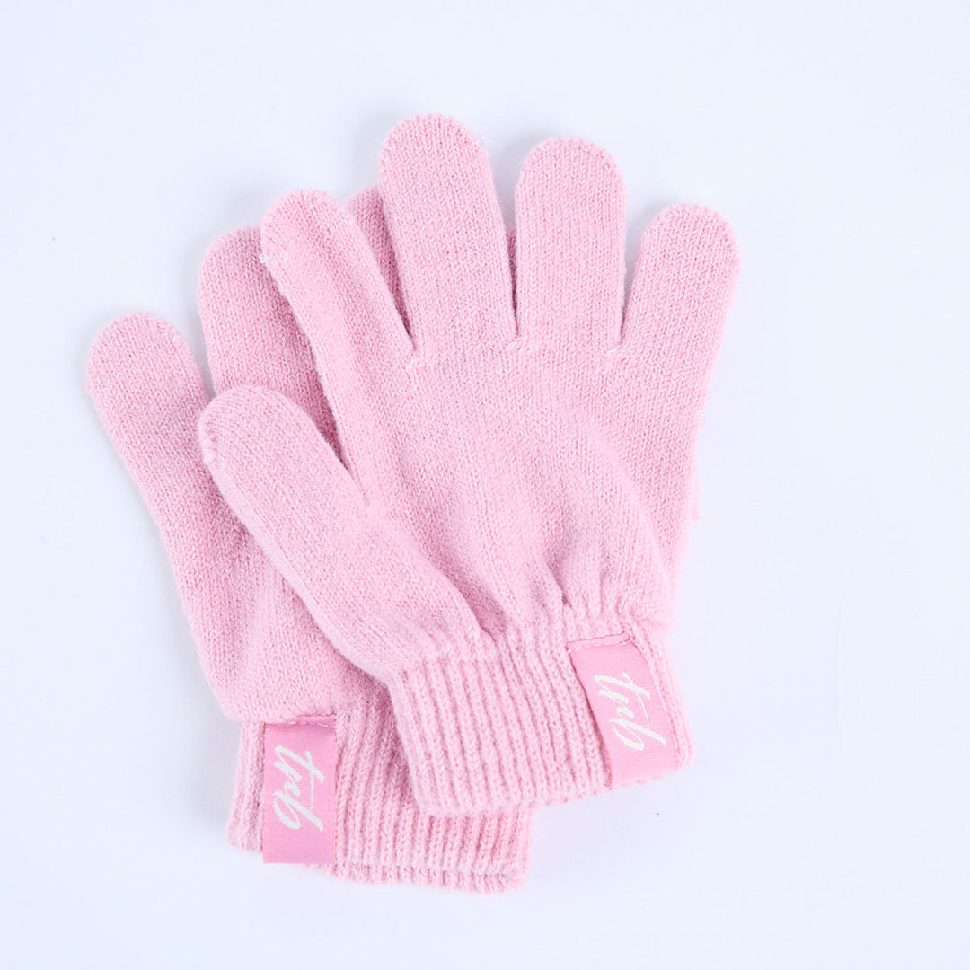 Floral Beanie And Glove Set.