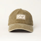 Washed Cotton Twill Dad Cap.Woven Badge.
