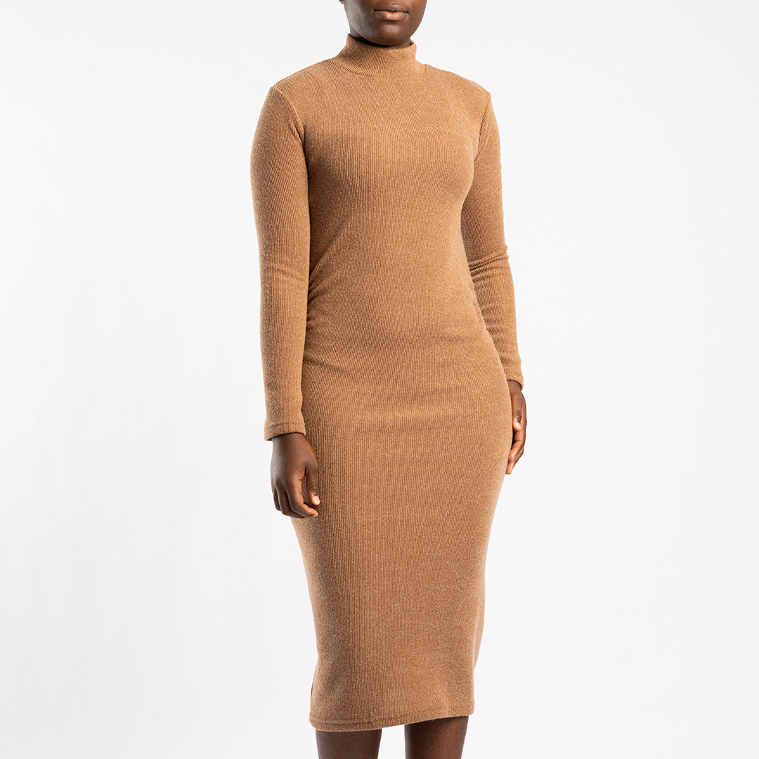 ALORA LADIES TAUPE DRESS