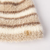 Striped Fur Bucket Hat