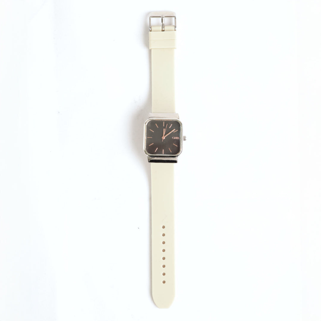 Resin Strap Watch.Square Dial.