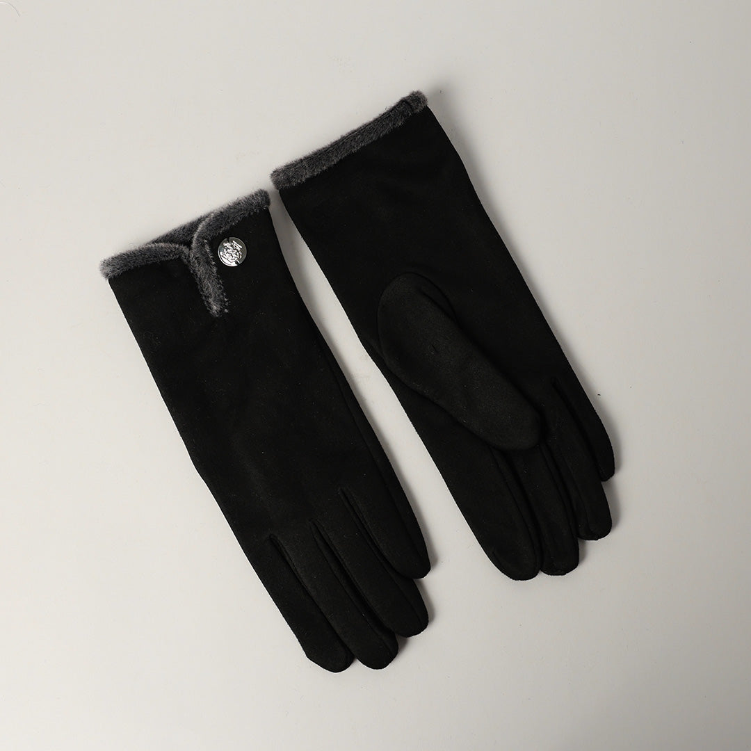 Microfibre Gloves.Trim Detail.