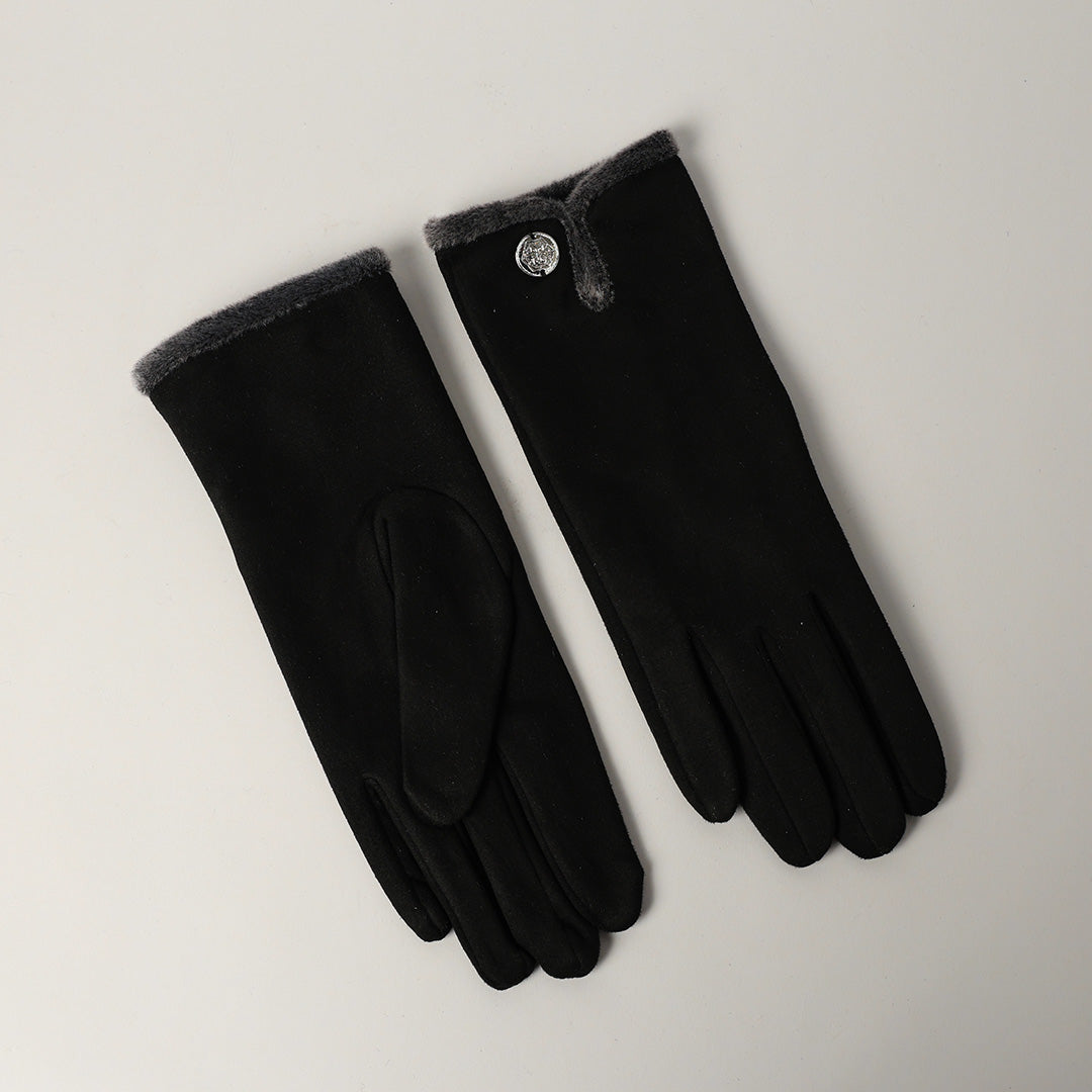 Microfibre Gloves.Trim Detail.