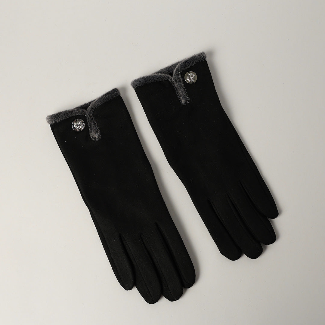 Microfibre Gloves.Trim Detail.