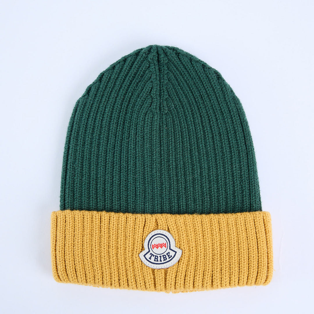 Colourblock Turn Up Beanie