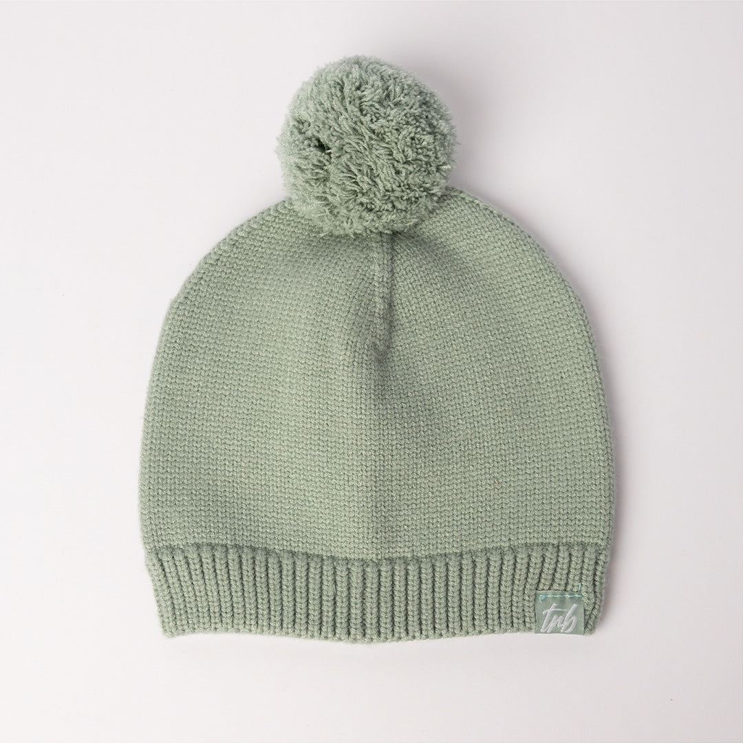 Knit Skull Beanie.Pom Pom.