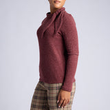 ALORA LADIES BURGUNDY TOP