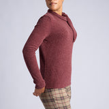 ALORA LADIES BURGUNDY TOP