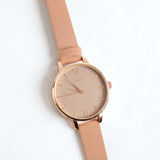 Pu Strap Watch.Taupe Dial.