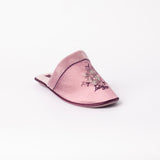 MAUVE CLOSED TOE BEDROOM SLIPPER