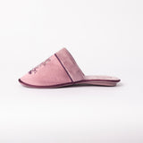 MAUVE CLOSED TOE BEDROOM SLIPPER