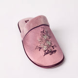 MAUVE CLOSED TOE BEDROOM SLIPPER