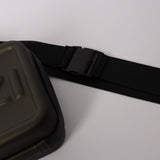 CHARCOAL HARDCASE CROSSBODY RUBBER BAG