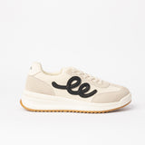 Sneaker.Black Applique Detail.
