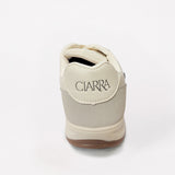 Sneaker.Black Applique Detail.