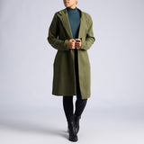 ALORA LADIES OLIVE MELTON