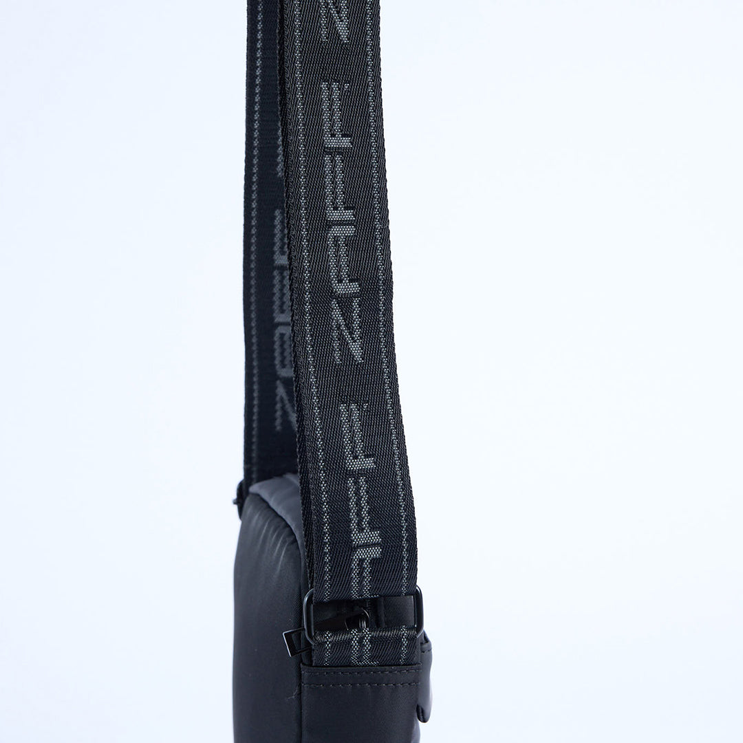 Nylon Crossbody Bag.Pu Detail.