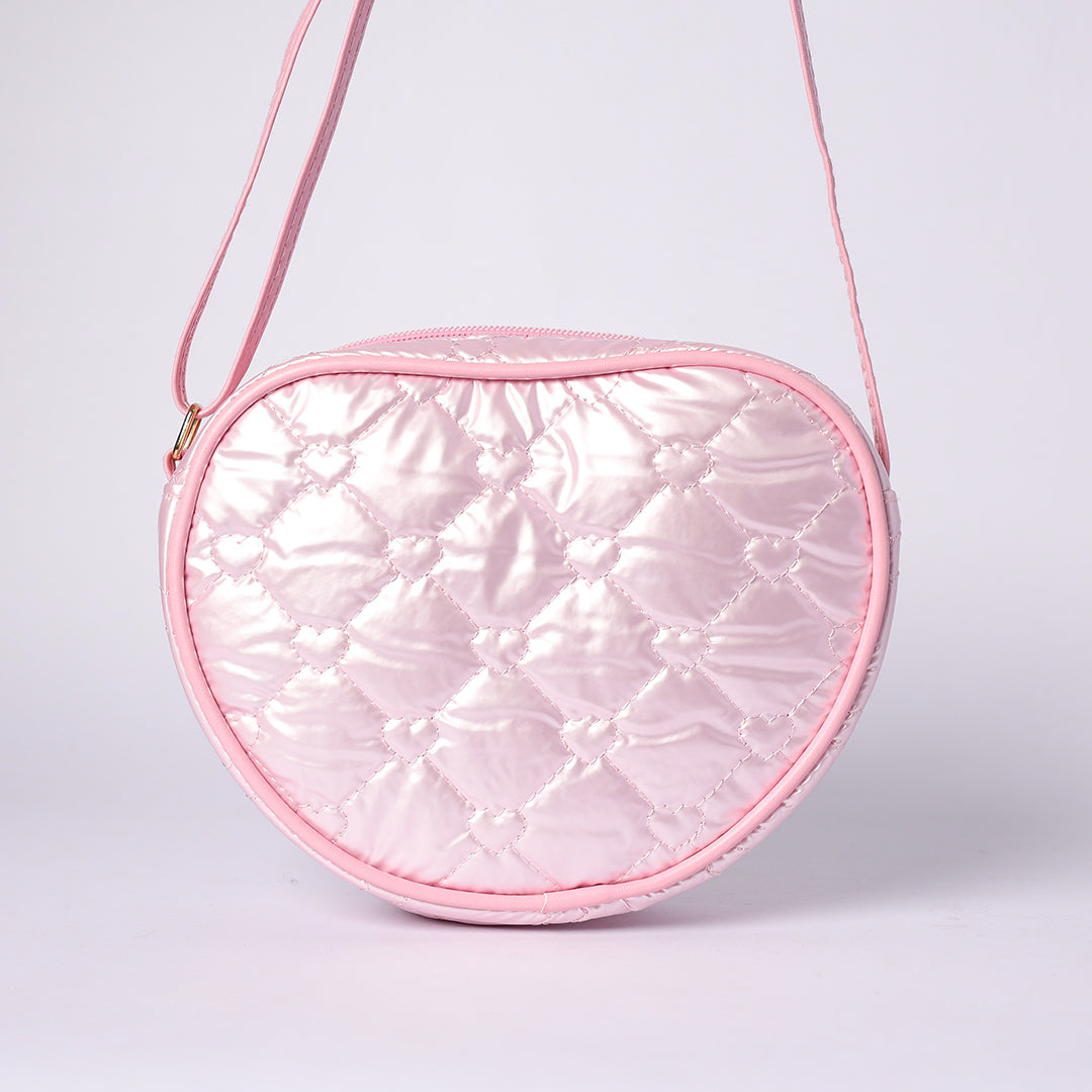 Quilted Nylon Crossbody Bag.