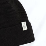 Ribbed Viscose Turn Up Beanie.