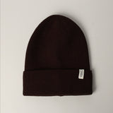 Ribbed Viscose Turn Up Beanie.
