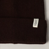 Ribbed Viscose Turn Up Beanie.