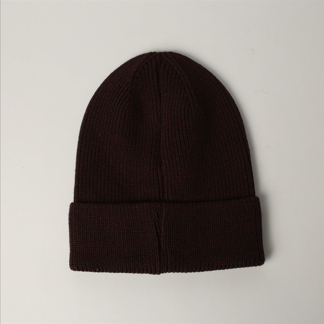 Ribbed Viscose Turn Up Beanie.