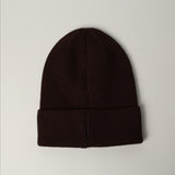 Ribbed Viscose Turn Up Beanie.