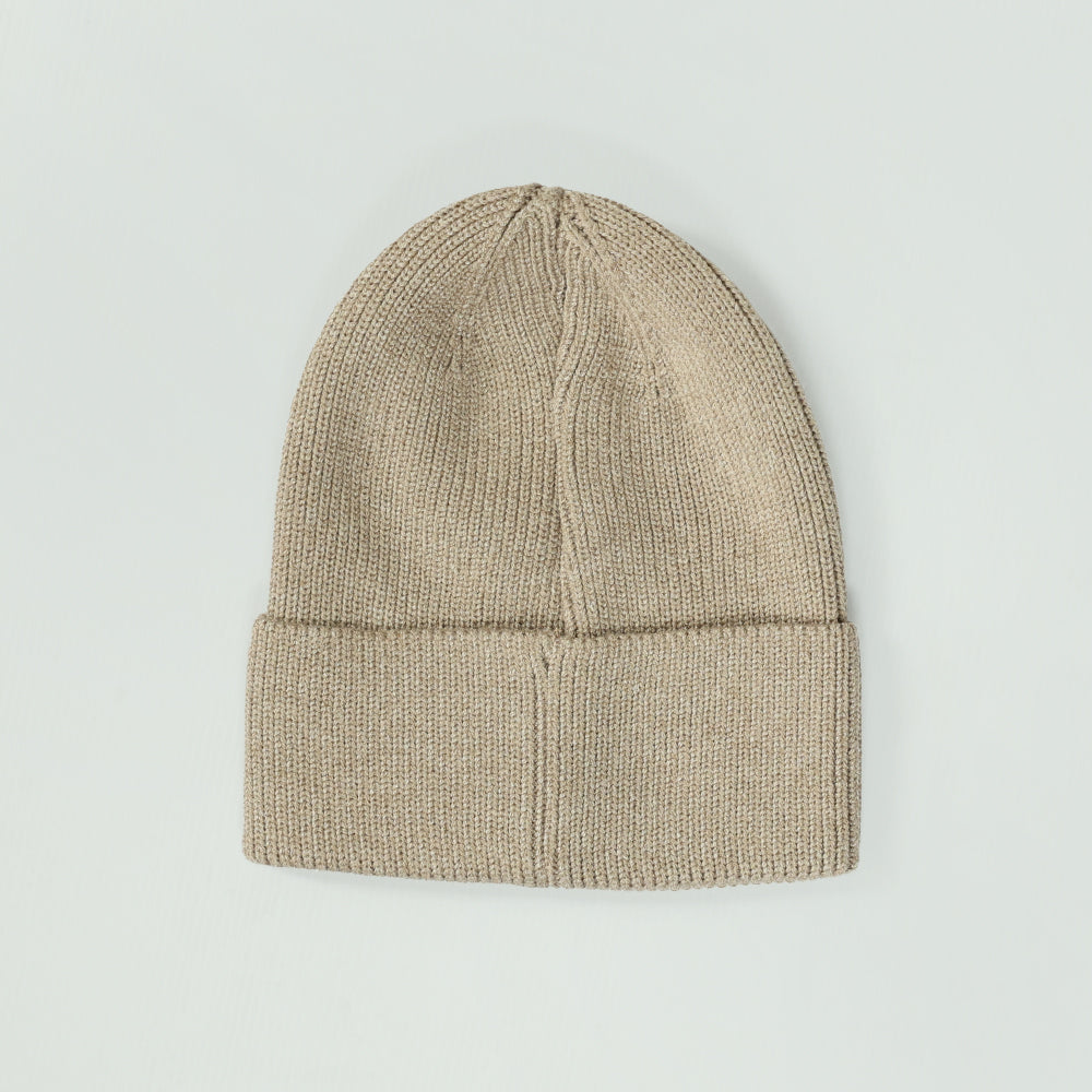 Ribbed Viscose Turn Up Beanie.