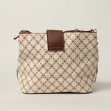 Mid Tote Bag.Clasp Detail.