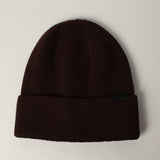 Ribbed Viscose Turn Up Beanie.