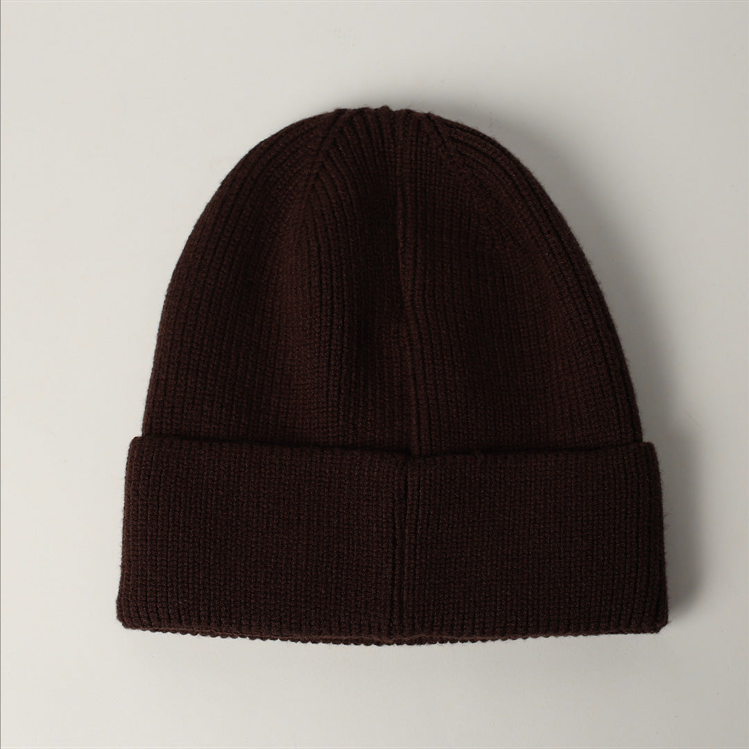 Ribbed Viscose Turn Up Beanie.
