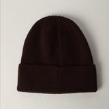 Ribbed Viscose Turn Up Beanie.