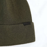 Ribbed Viscose Turn Up Beanie.