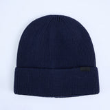 Ribbed Viscose Turn Up Beanie.