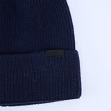 Ribbed Viscose Turn Up Beanie.