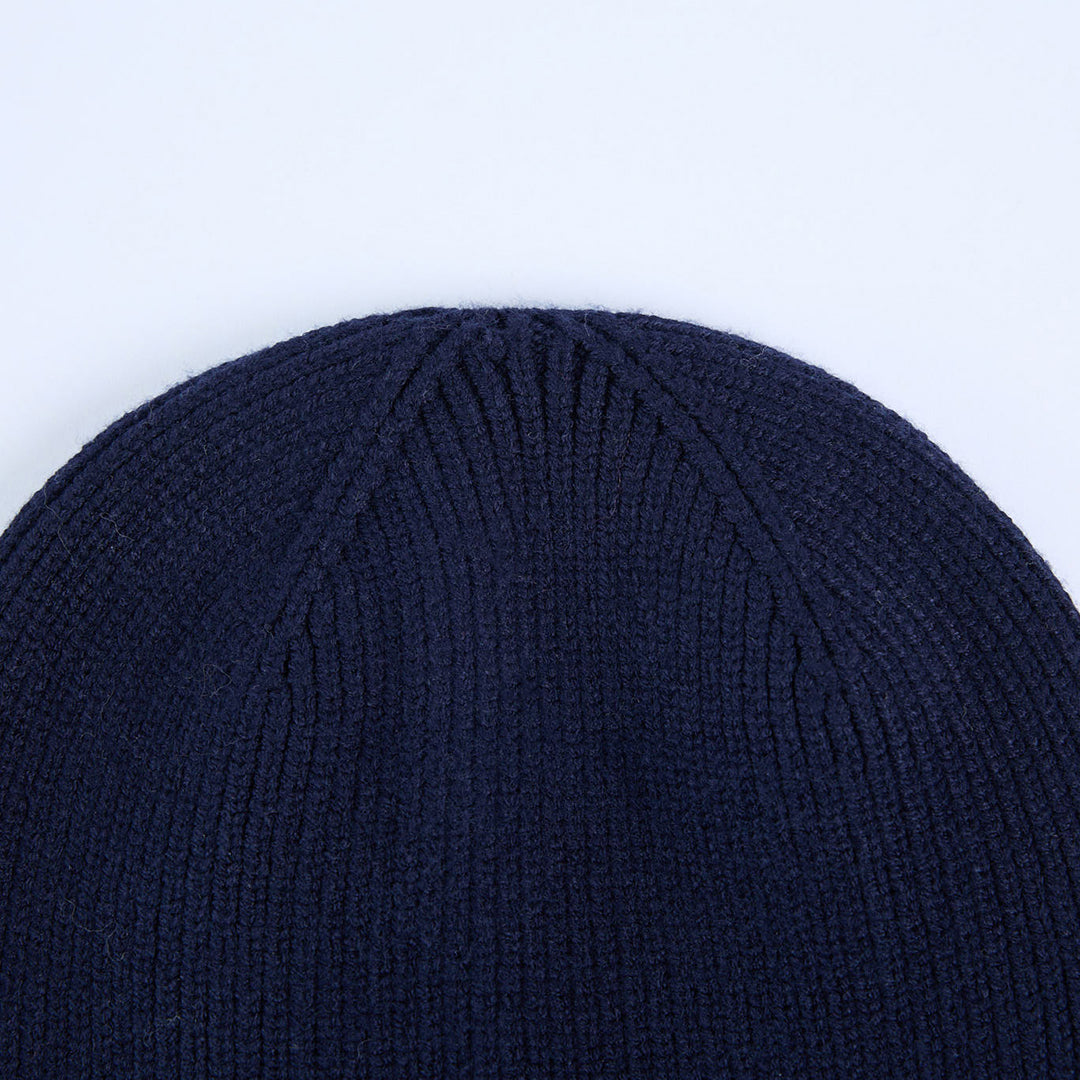 Ribbed Viscose Turn Up Beanie.