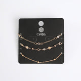 3 Pack Ankle Chain Set. CIARRA Fashion Fusion