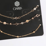 3 Pack Ankle Chain Set. CIARRA Fashion Fusion