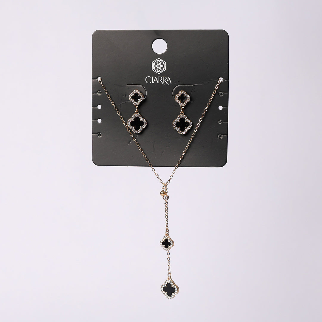 Clover 2 Pack Necklace And Earring Set