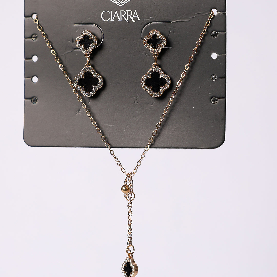 Clover 2 Pack Necklace And Earring Set