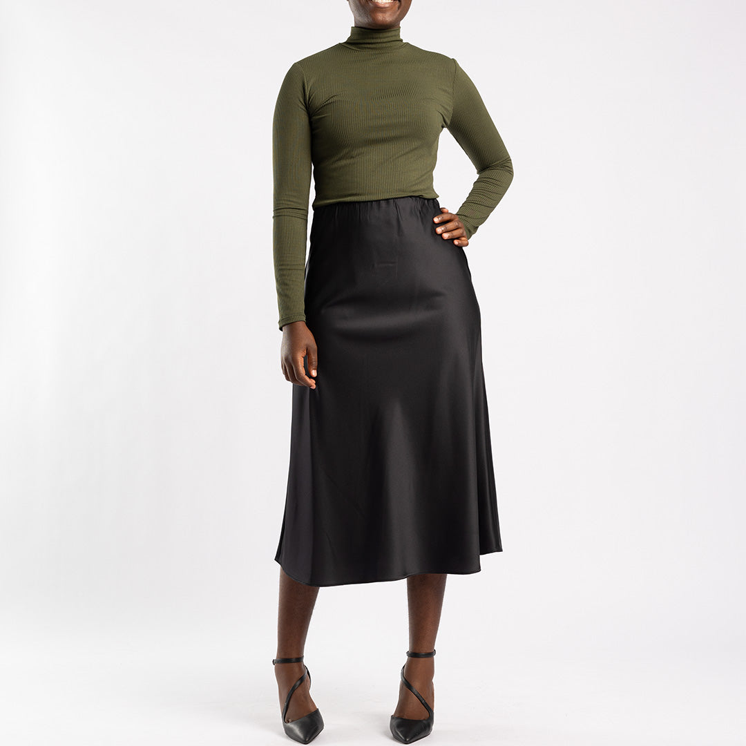 ALORA LADIES BLACK SKIRT