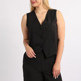 ALORA LADIES BLACK WAISTCOAT