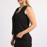 ALORA LADIES BLACK WAISTCOAT