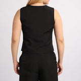 ALORA LADIES BLACK WAISTCOAT