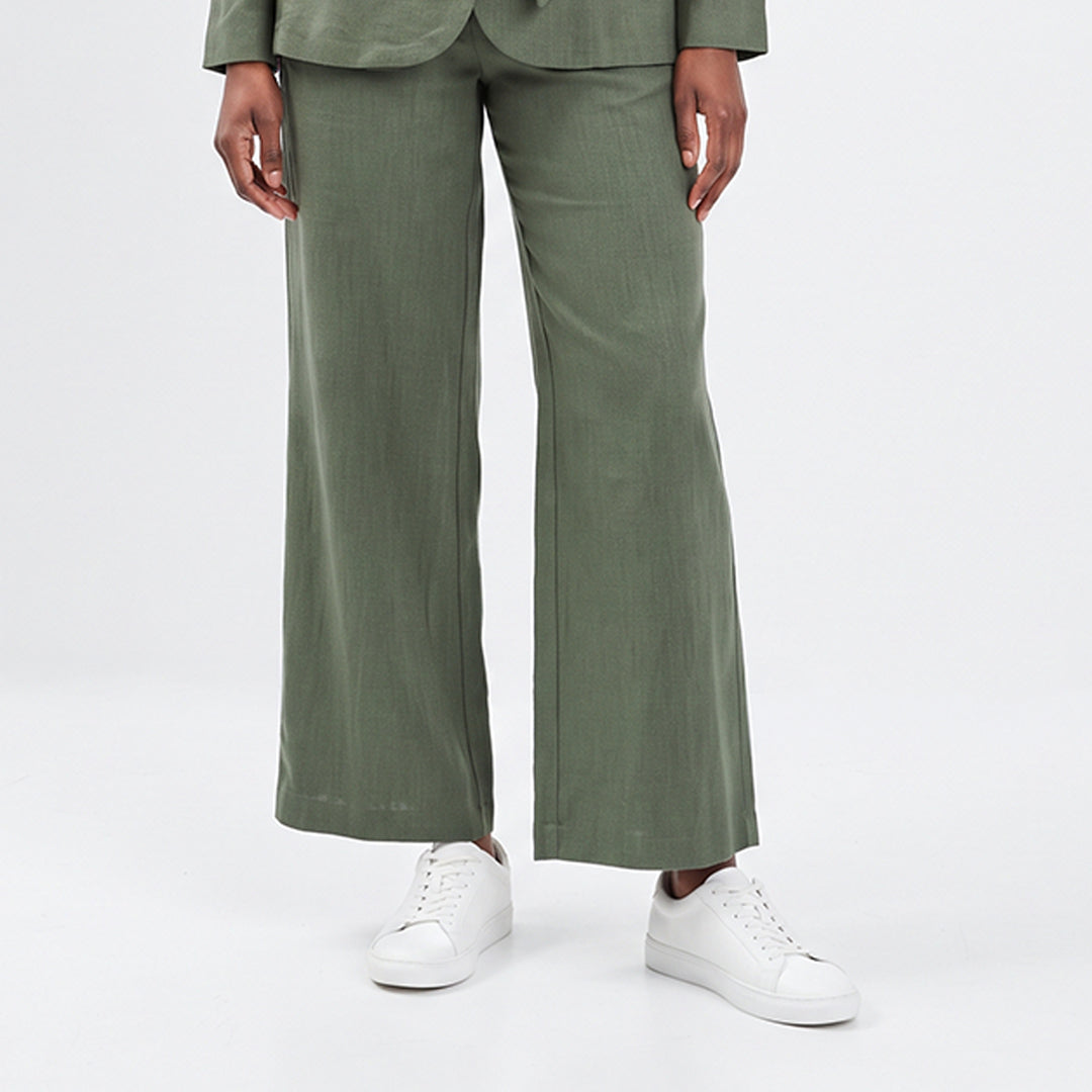 Alora Ladies Olive Pant