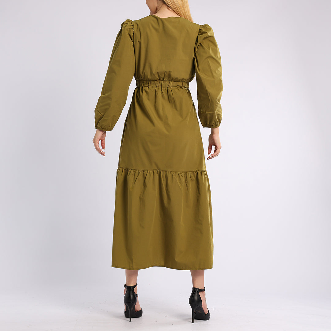 ALORA LADIES OLIVE DRESS