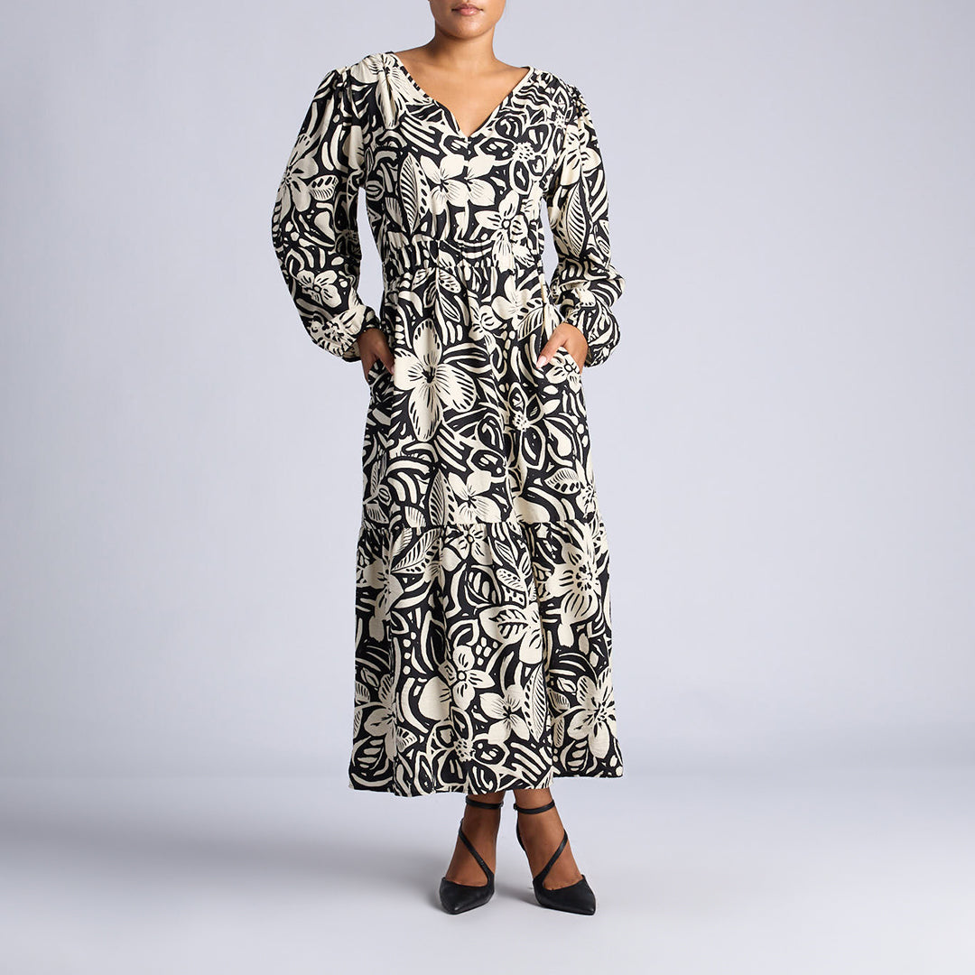 ALORA LADIES PRINTED DRESS