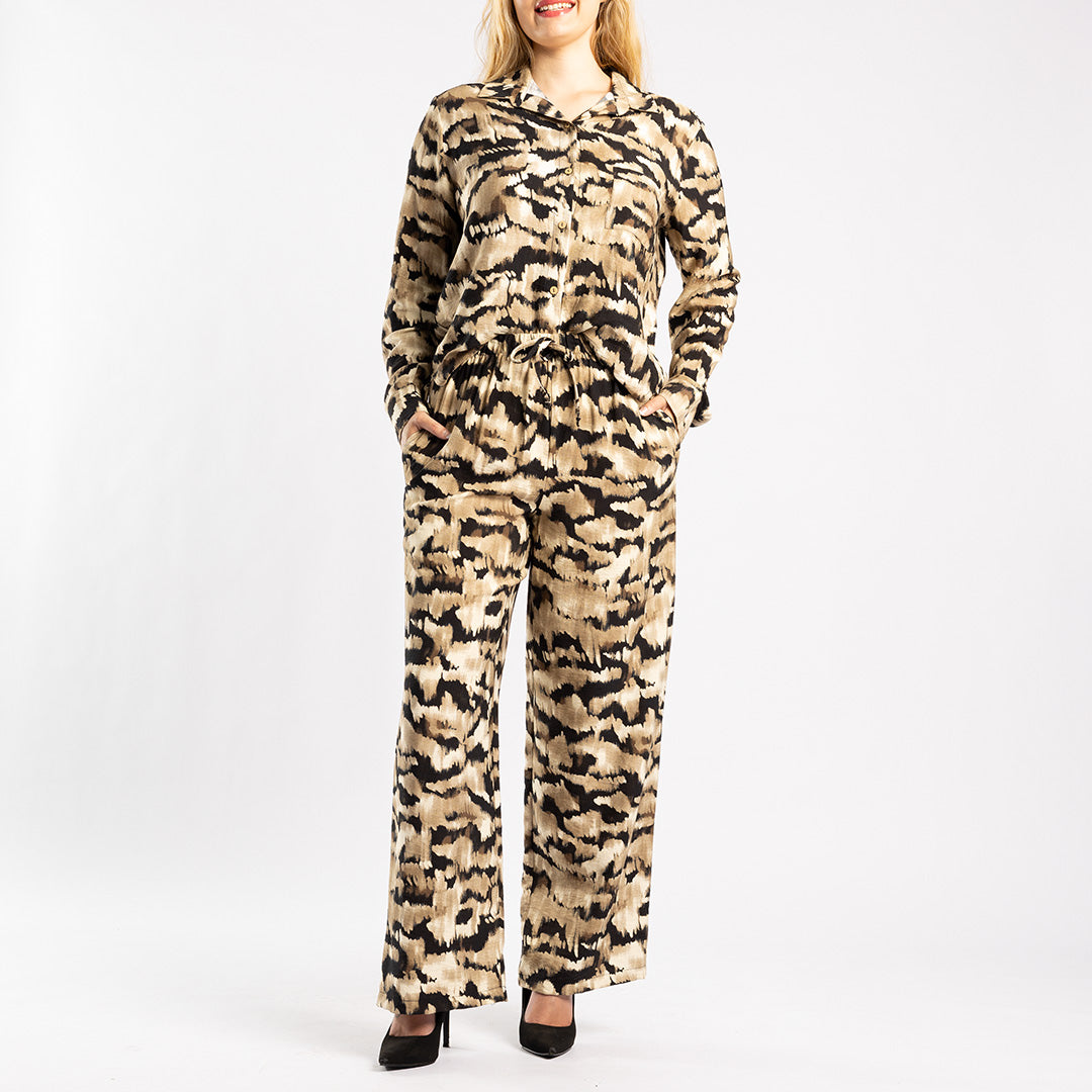 ALORA LADIES BLK/STN PANTS